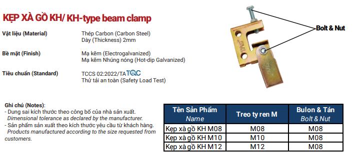 KẸP XÀ GỒ KH
