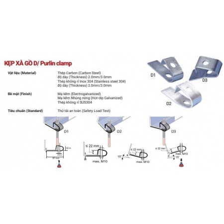 KẸP XÀ GỒ D
