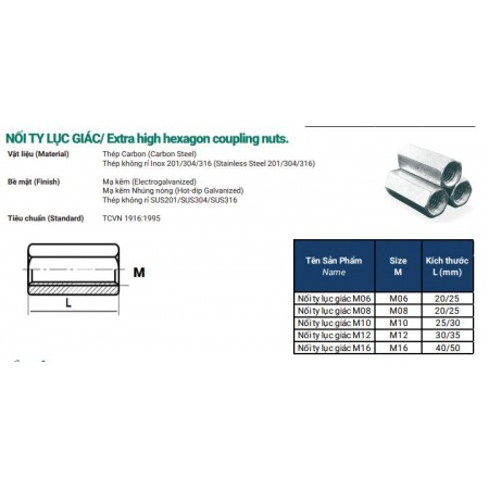 NỐI TY LỤC GIÁC